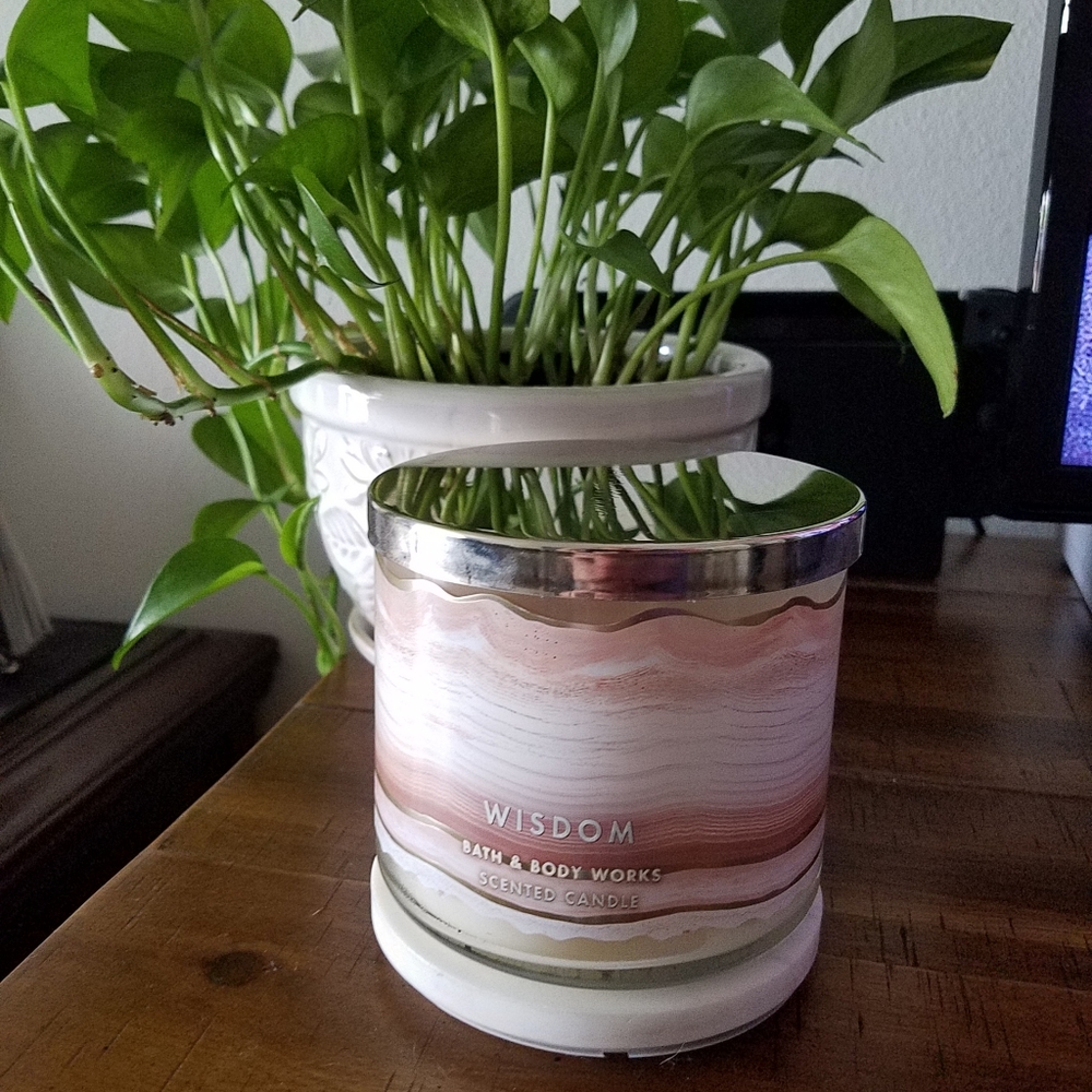 NEW "Wisdom" 3 wick candle Bath & body works